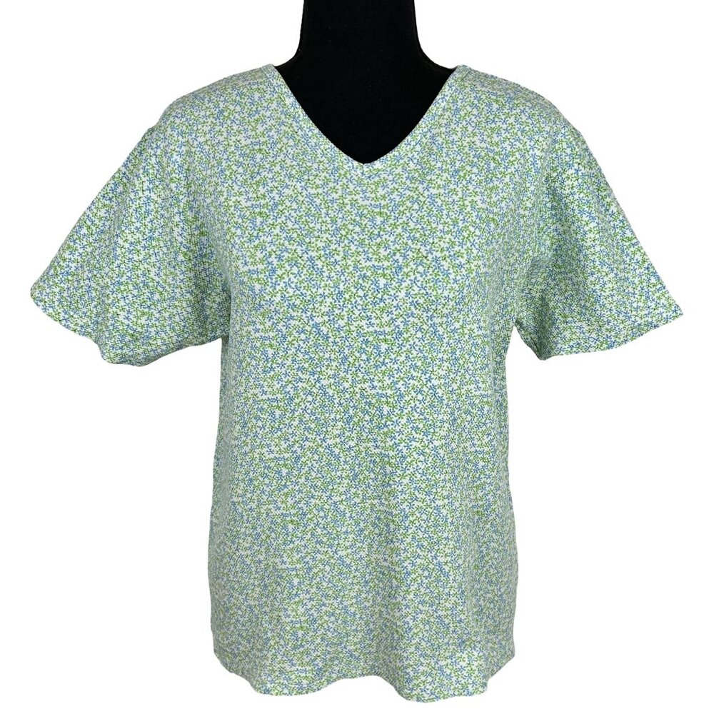 VINTAGE 90s Northern Reflections Floral Calico Top